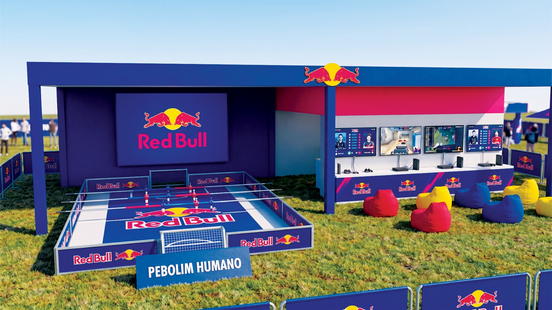 Red Bull — projeto 3D da ativação na CIA 2026